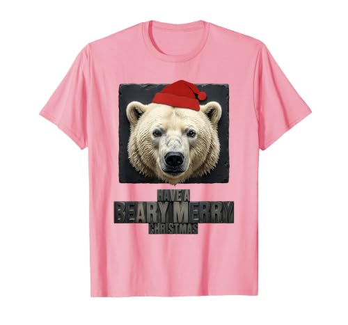 Mademark Have A Beary Merry Christmas Funny Bear Novelty Holiday T-Shirt - size chart