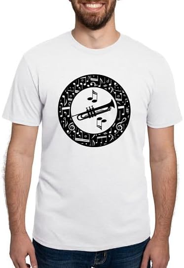 CafePress Trumpet Instrument T Shirt Men's Deluxe Tri-Blend T-Shirt - White