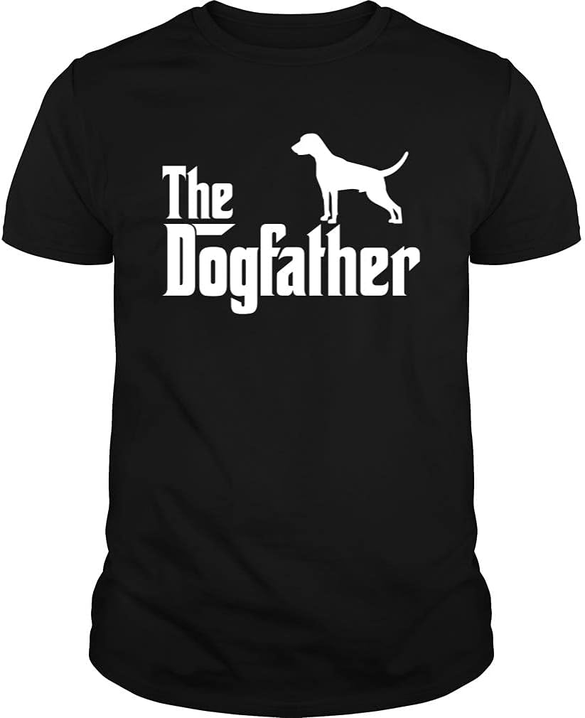 The Dogfather Weimaraner Tshirt - Unisex Tee - Black