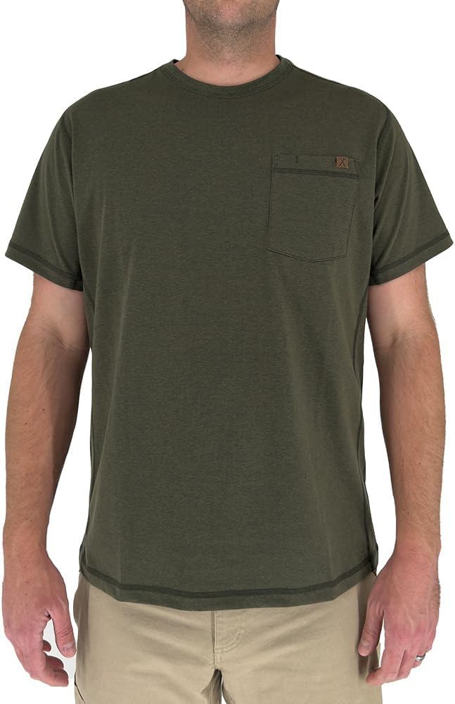 Iron & Haft Men’s Short Sleeve Pocket Work Tee - Od Green