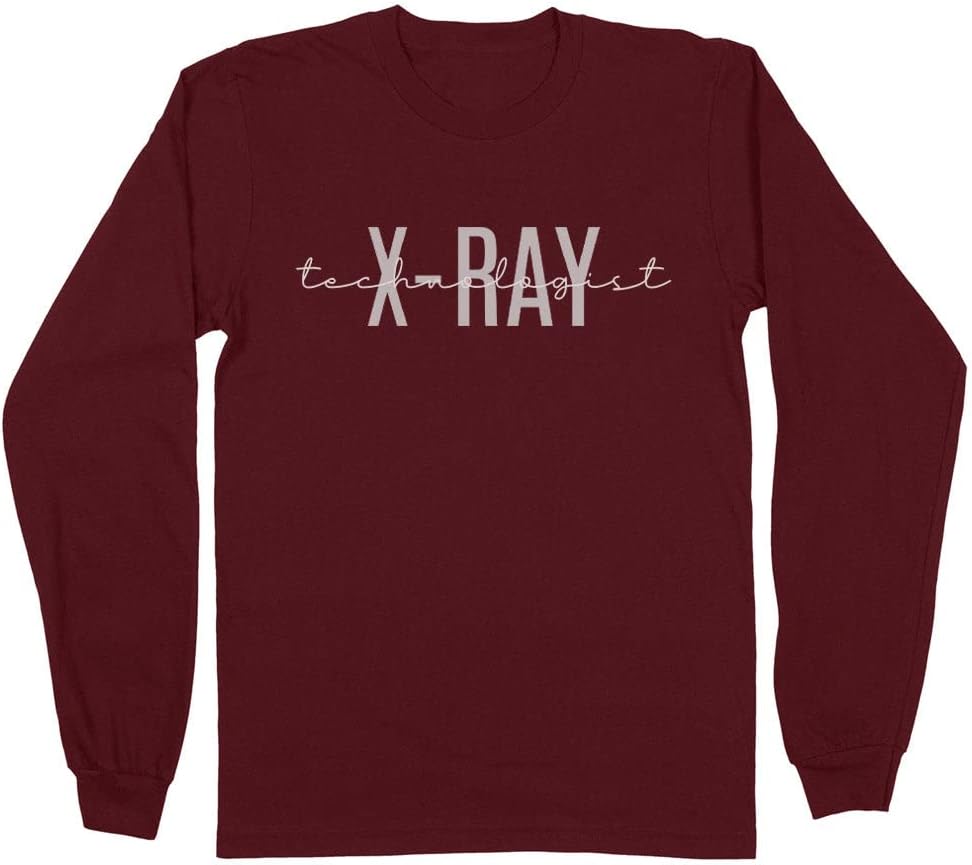 X-Ray Technologist Long Sleeve Shirt Unisex - Maroon