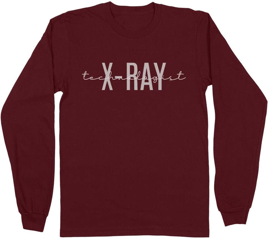 X-Ray Technologist Long Sleeve Shirt Unisex - Maroon