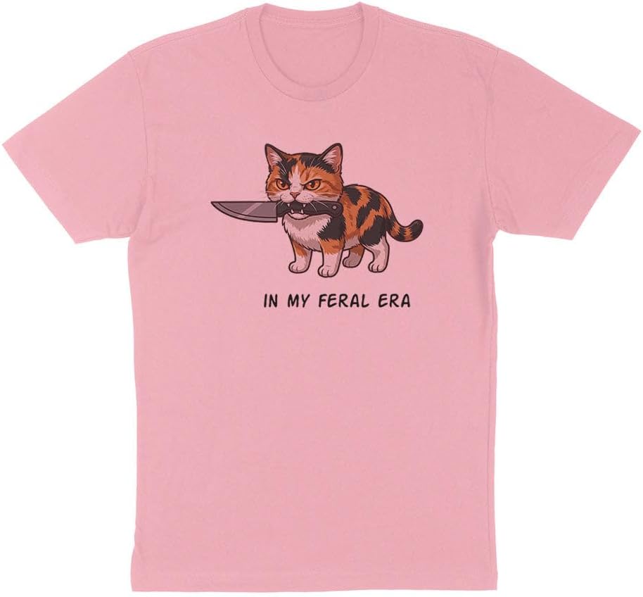 Calico Cat in My Feral Era T-Shirt Unisex - Pink