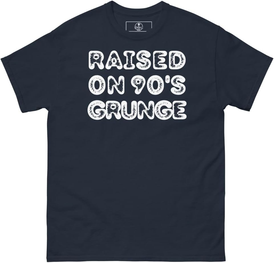 Raised on 90's Grunge Unisex Classic tee - Navy