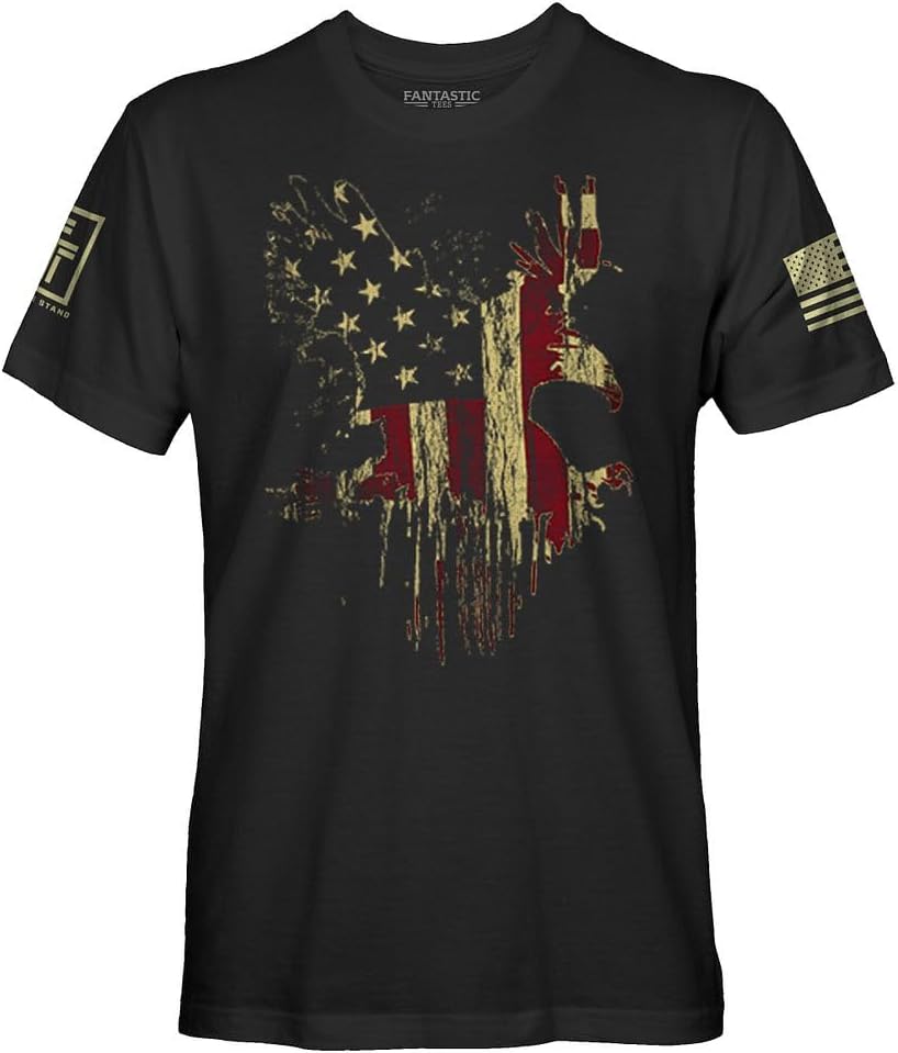 Eagles Old Glory Men's Patriotic T-Shirt - Black - Shirt