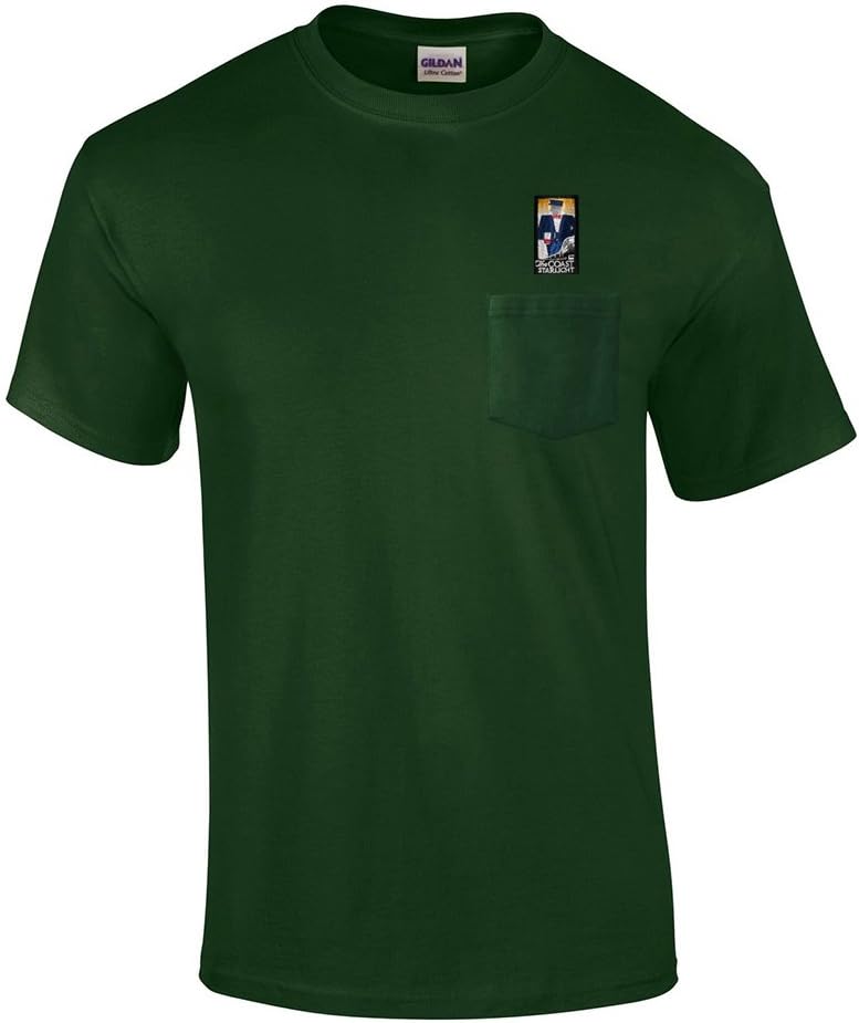 Amtrak Coast Starlight Embroidered Pocket Tee [p106] - Forest Green