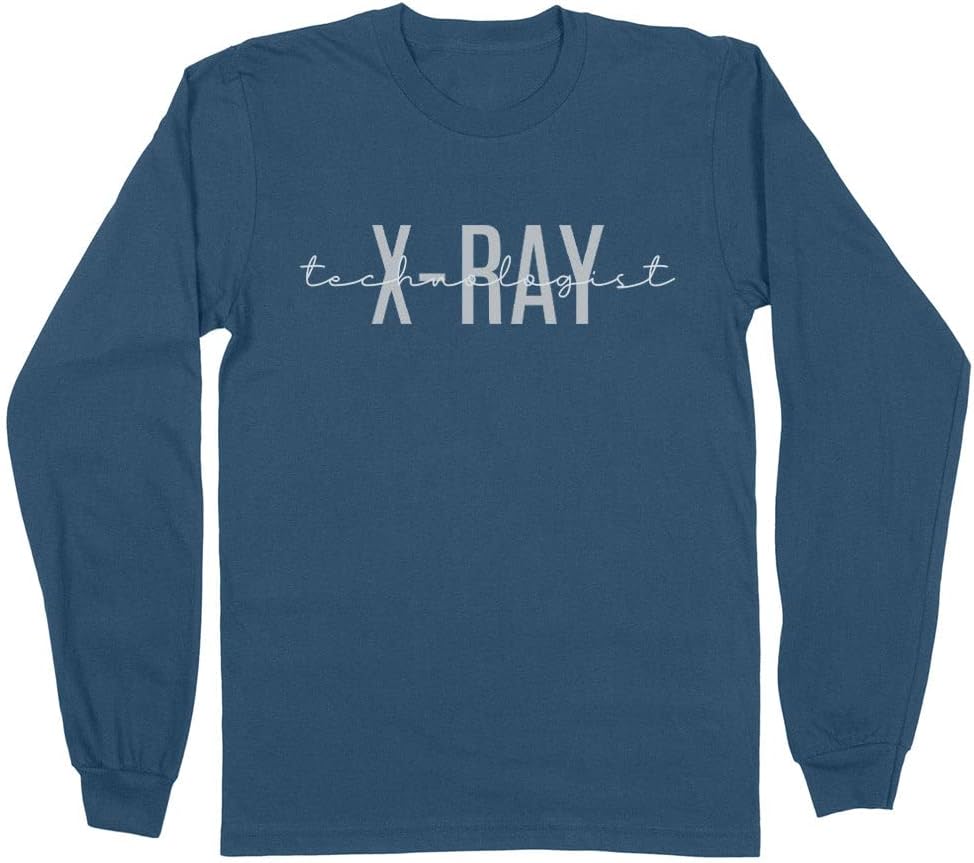 X-Ray Technologist Long Sleeve Shirt Unisex - Indigo Blue