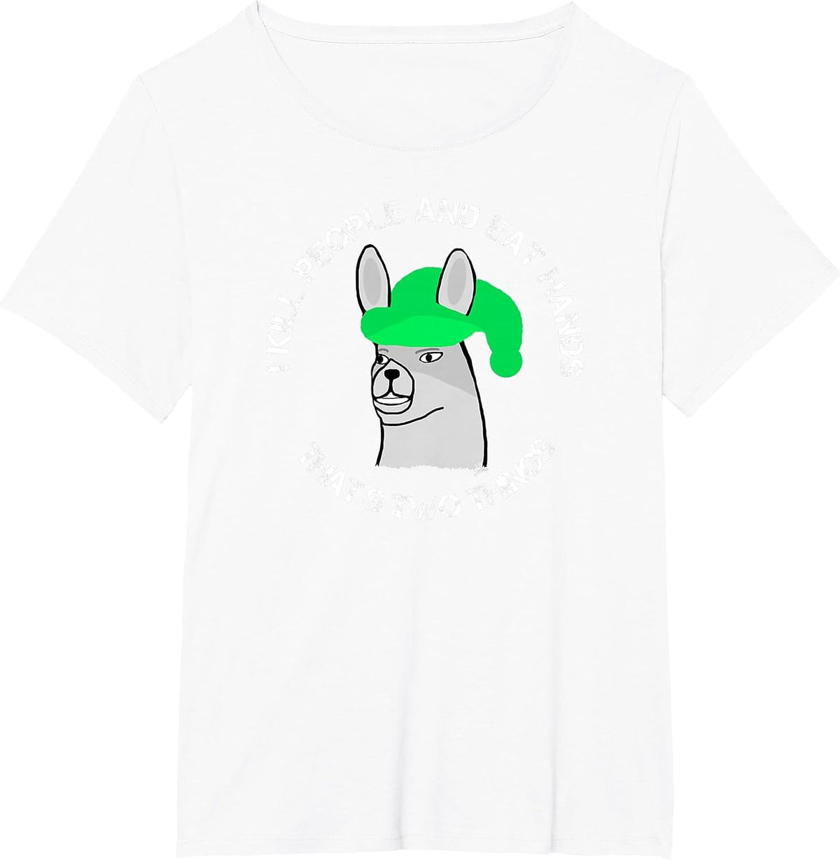 Lamas with Hats Karl - that´s Two Things - Funny Karl T-Shirt - White