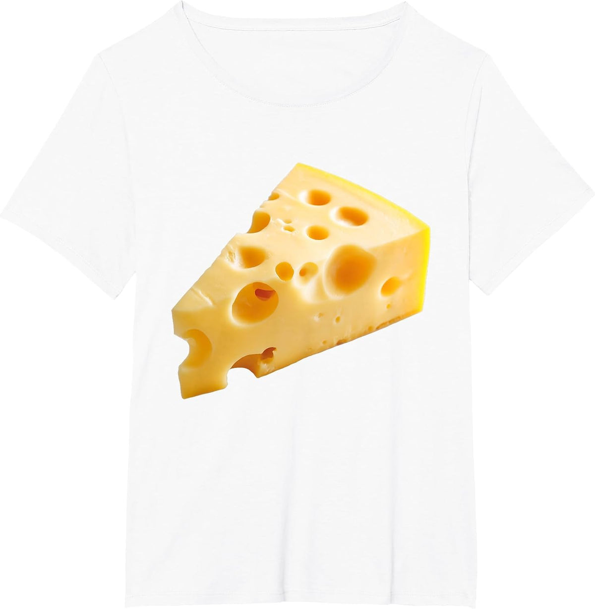 Cheese Lover Graphic Halloween Funny Food Costume T-Shirt - White