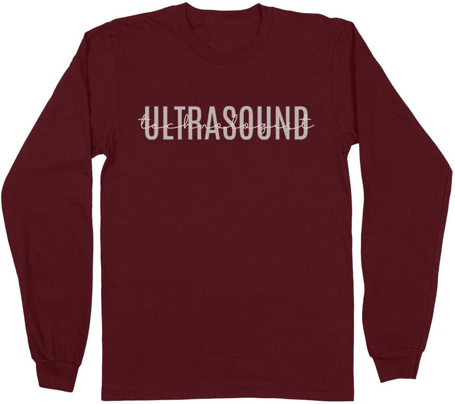 Ultrasound Technologist Long Sleeve Shirt Unisex - Maroon