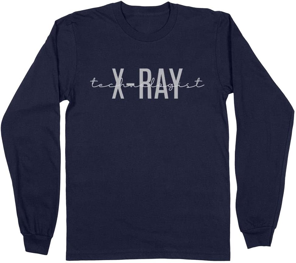 X-Ray Technologist Long Sleeve Shirt Unisex - Navy