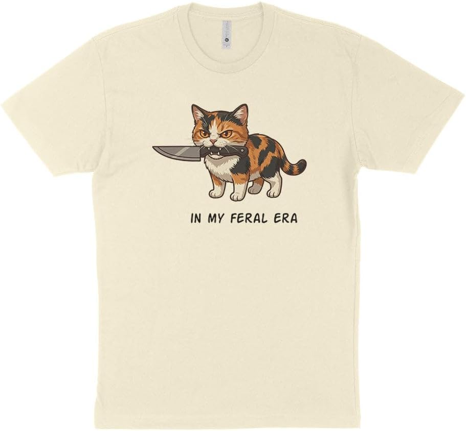 Calico Cat in My Feral Era T-Shirt Unisex - Natural