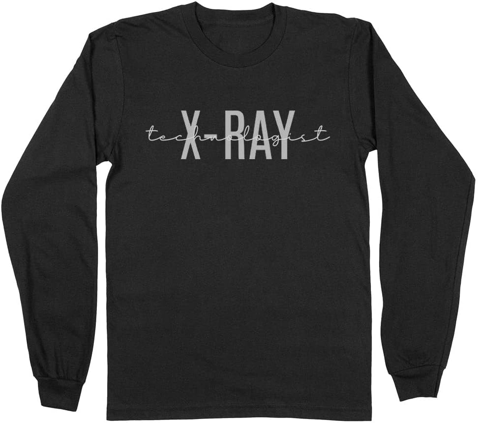 X-Ray Technologist Long Sleeve Shirt Unisex - Black
