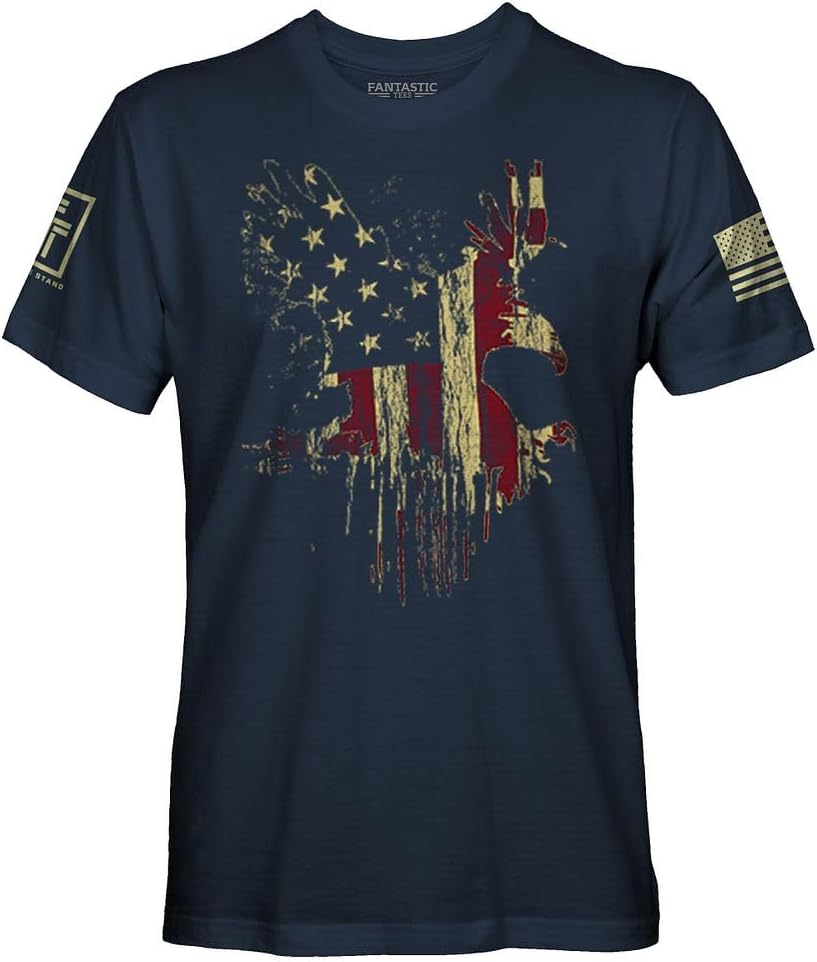 Eagles Old Glory Men's Patriotic T-Shirt - Navy - Shirt
