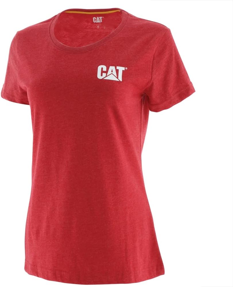 CAT Womens Trademark T-Shirt - Hot Red Heather