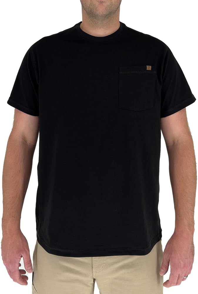 Iron & Haft Men’s Short Sleeve Pocket Work Tee - Black