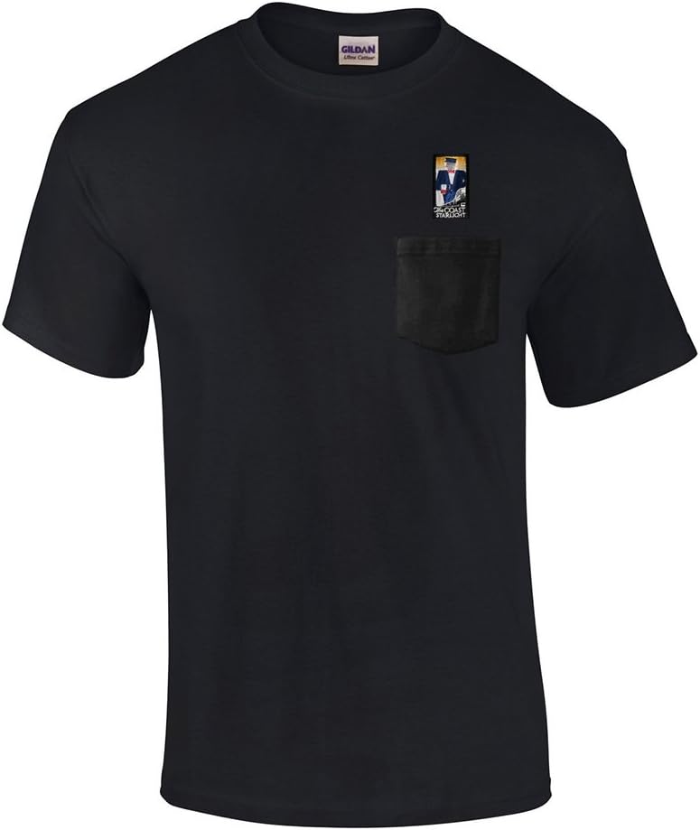Amtrak Coast Starlight Embroidered Pocket Tee [p106] - Black