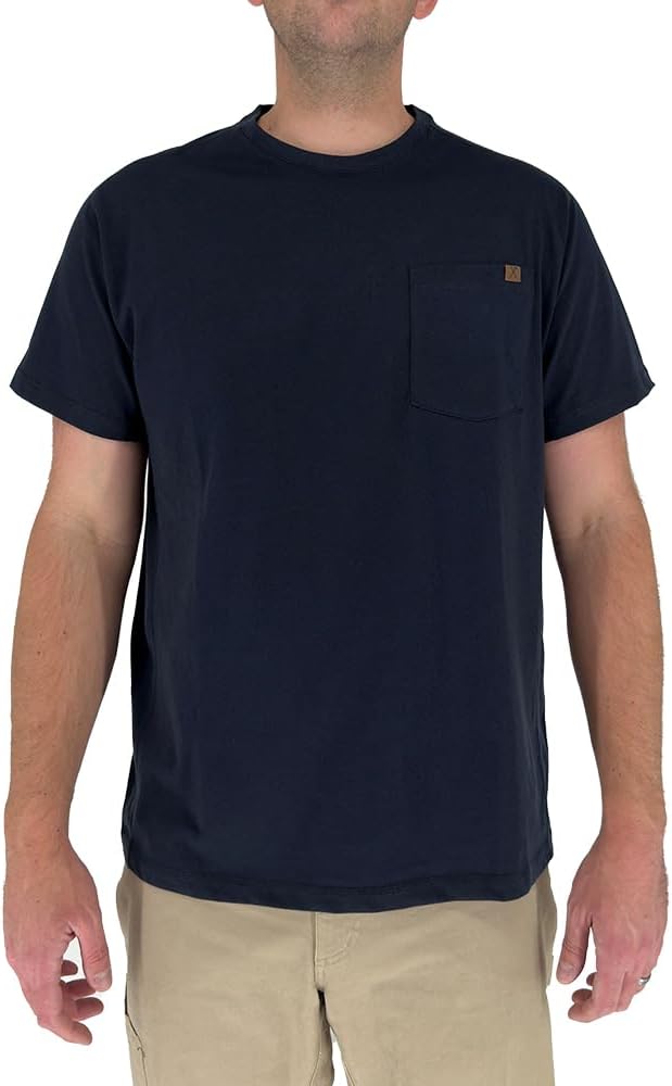 Iron & Haft Men’s Short Sleeve Pocket Work Tee - Navy