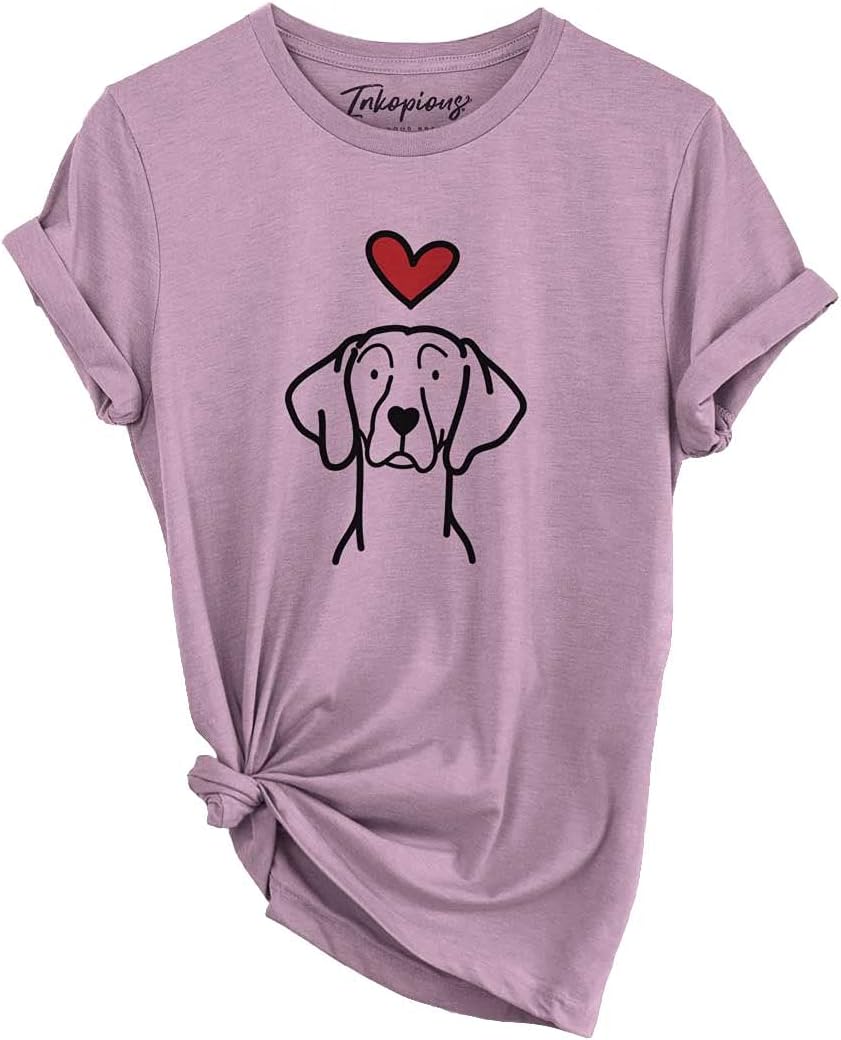 Inkopious Love Always Weimaraner T-Shirt - Unisex Orchid Crewneck