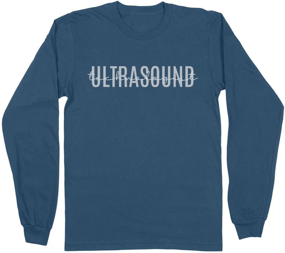 Ultrasound Technologist Long Sleeve Shirt Unisex - Indigo Blue