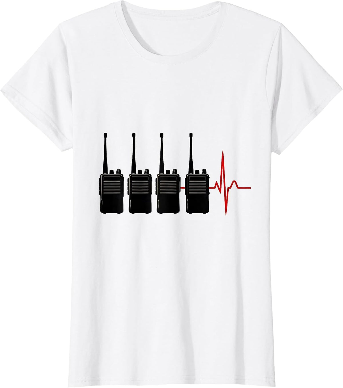 Dispatch Radio Silhouettes Dark Humor EMT Paramedic Gift T-Shirt - White