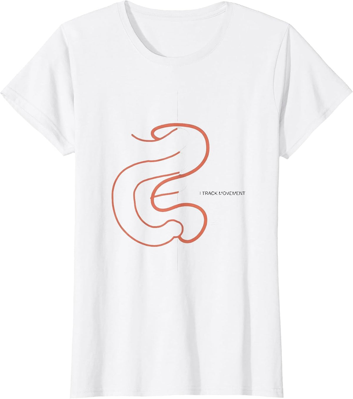 I Track Movement Irreverent GI Nurse Endoscopy Tech T-Shirt - White