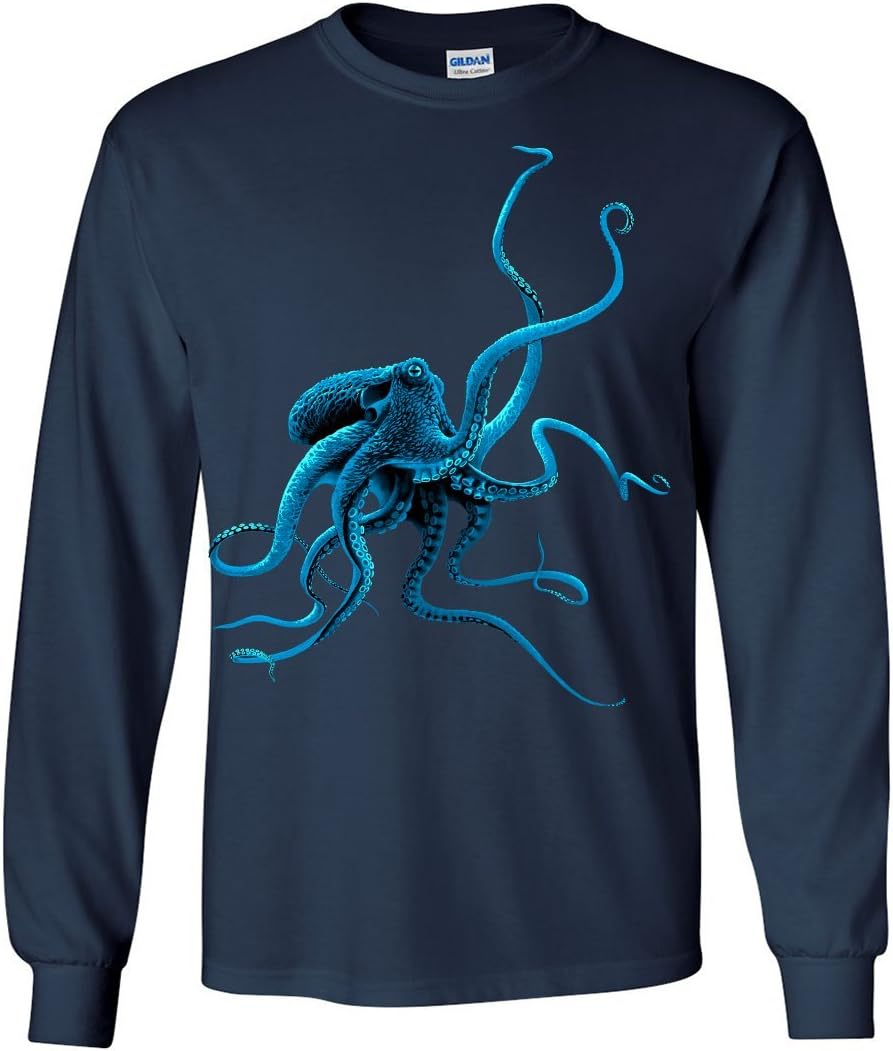 Octopus Long Sleeve Shirt - Navy