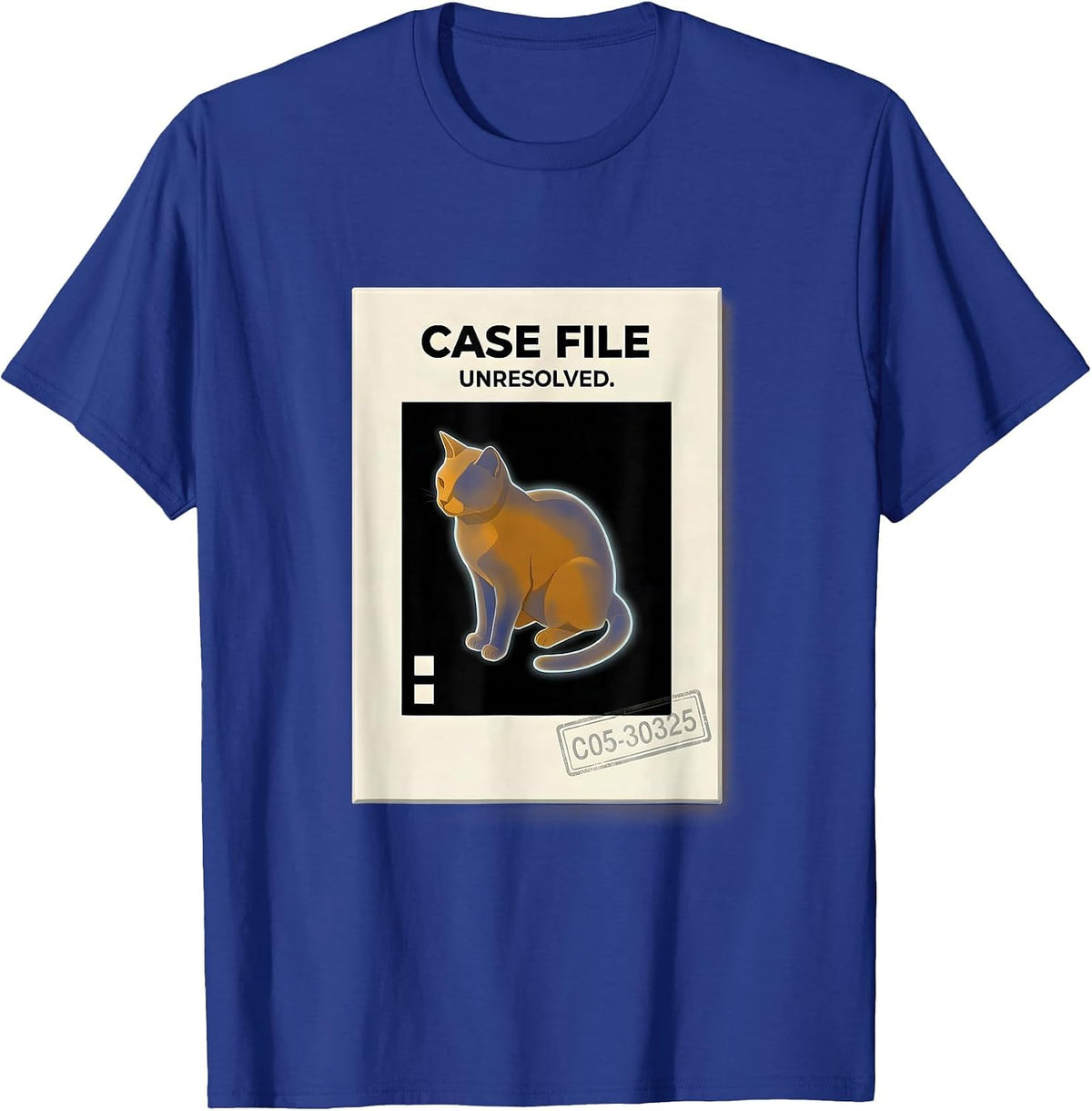 Case File: Unresolved Funny Physics Quantum Geek Humor T-Shirt - Royal Blue
