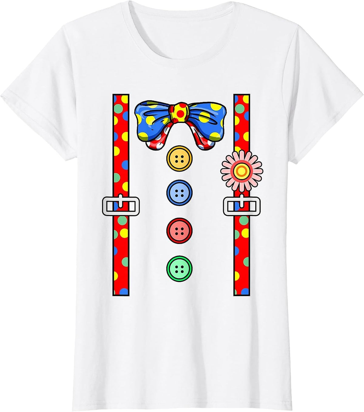 Clown Costume Halloween T-Shirt - White