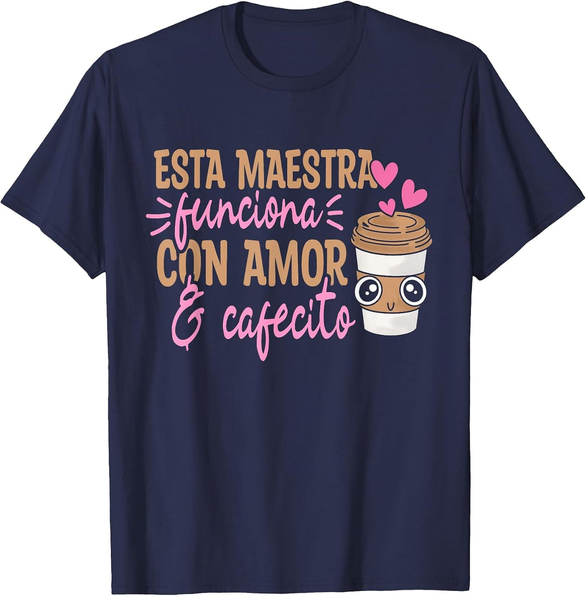 Maestras Espanol Spanish Teacher Hispanic Teacher Bilingue T-Shirt - Navy Blue