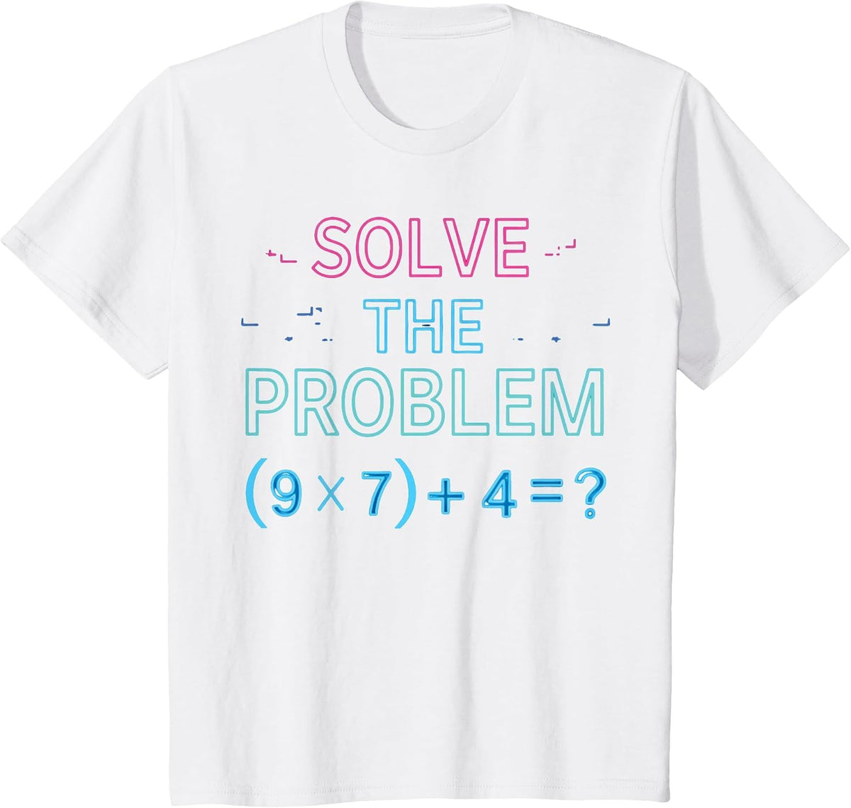 Funny 67 Meme PEMDAS Elementary Math Teacher Brainrot Joke T-Shirt - White
