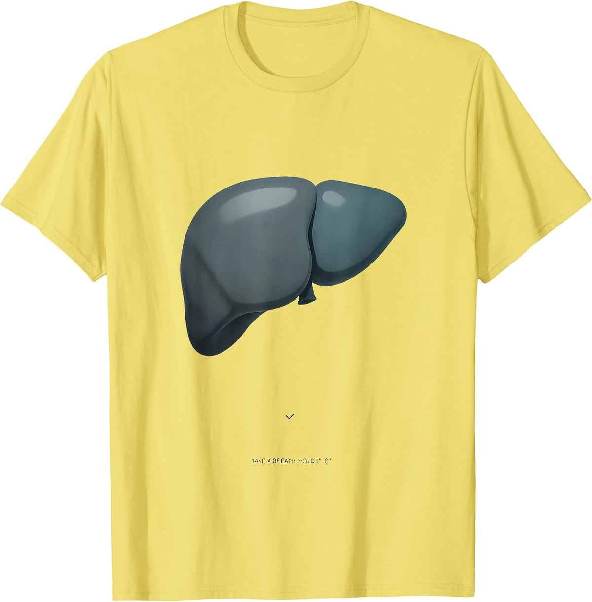 Men's Take A Breath Hold It CT Radiology Tech X-ray Technologist T-Shirt - Lemon Yellow