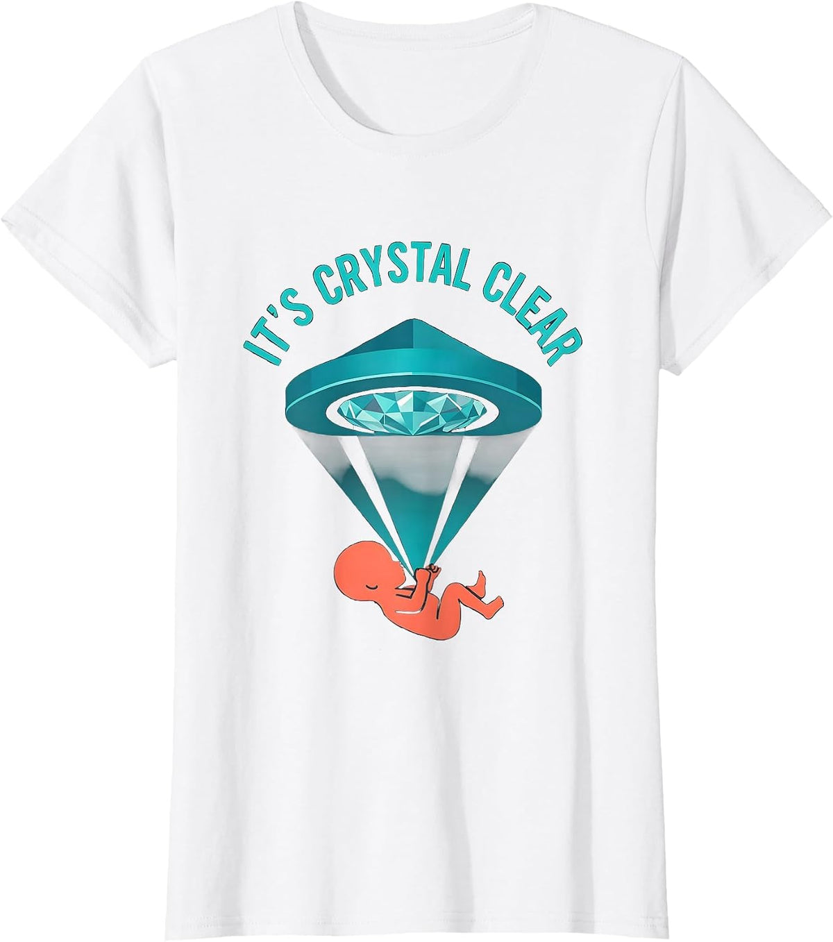 It's Crystal Clear Funny Rad Tech X-ray Technologist T-Shirt - White