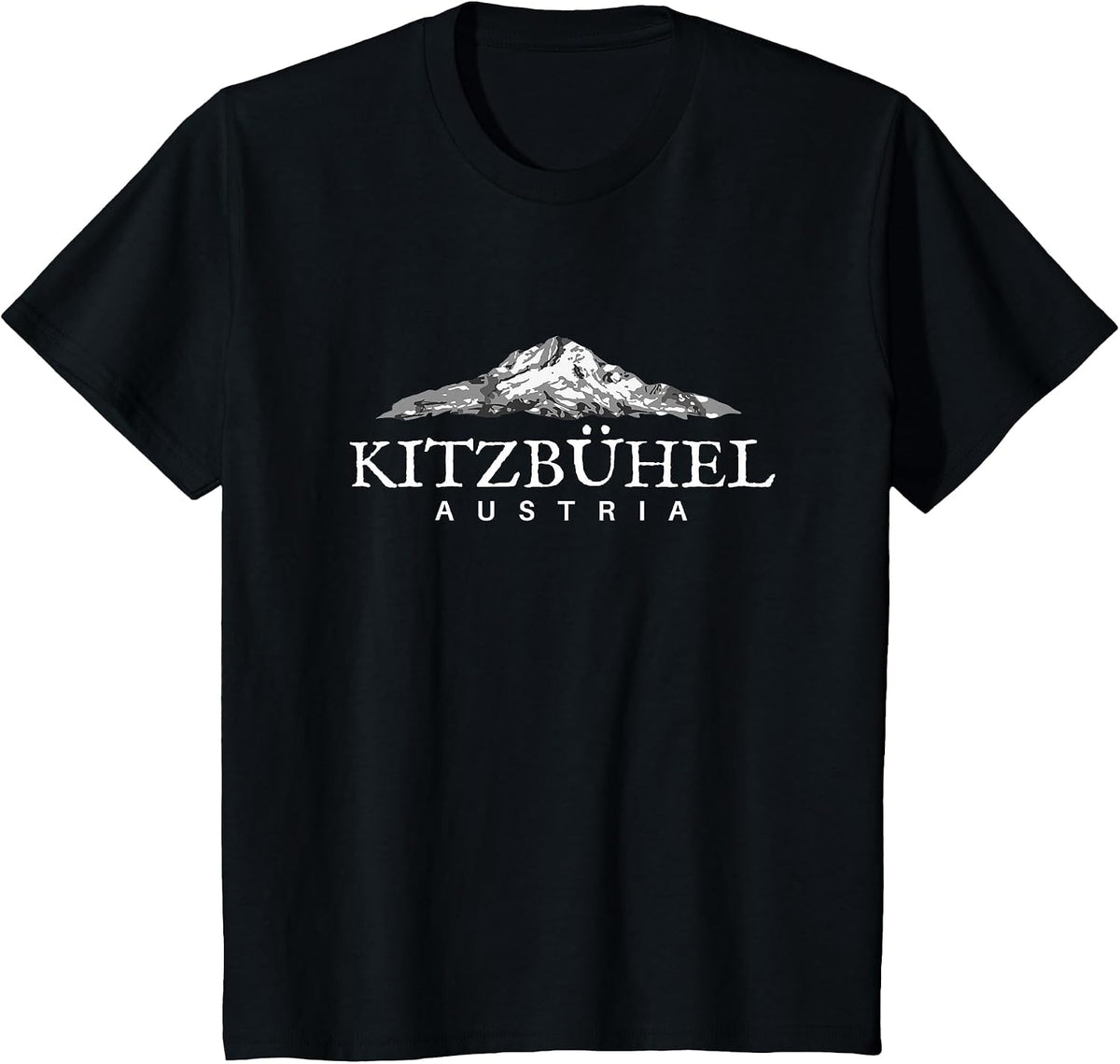 Kitzbuhel Austria Mountain T-Shirt, Kitzbuhel Alps Tee T-Shirt - Black