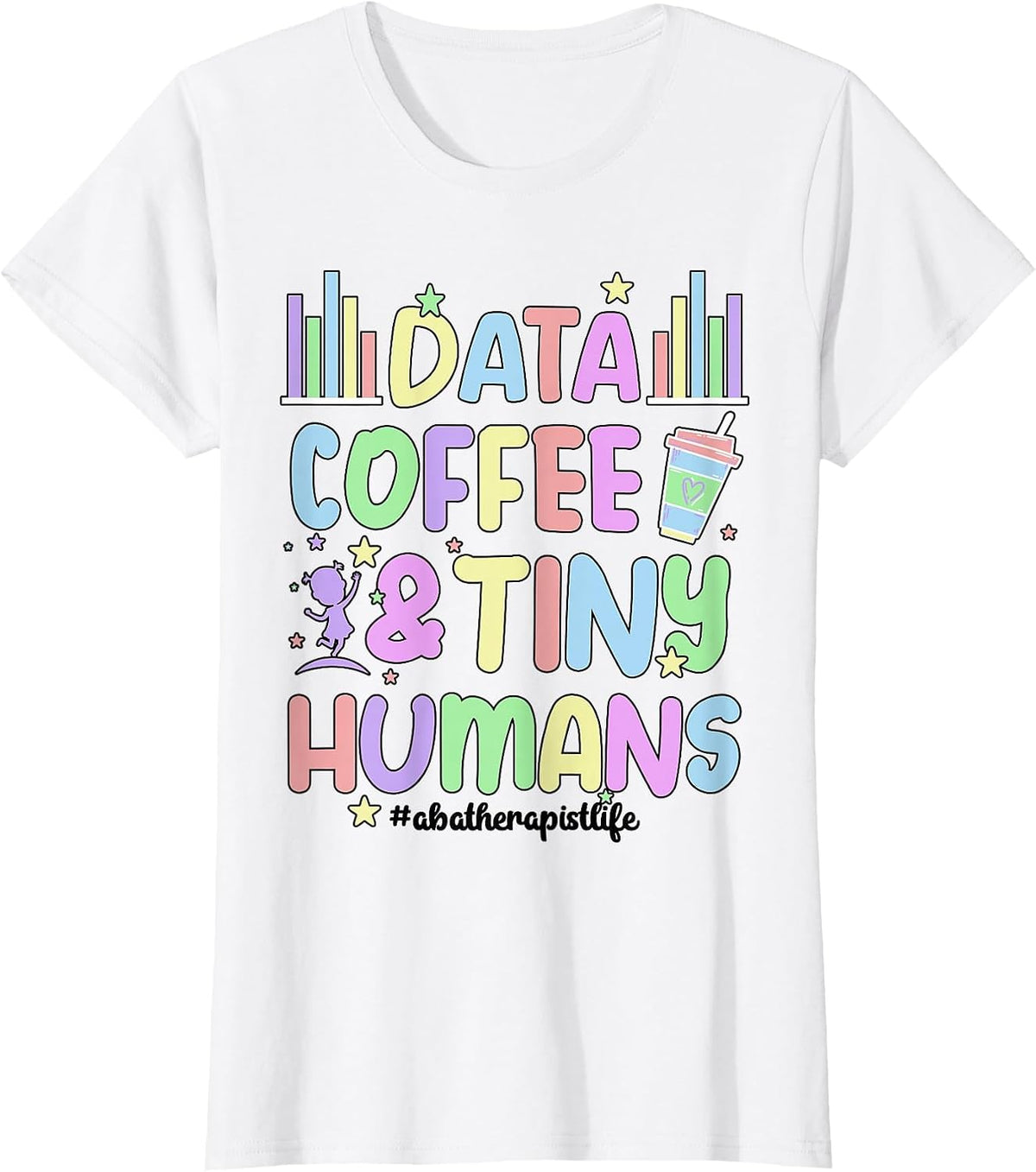 ABA Therapist Groovy ABA Therapy Applied Behavior Analysis T-Shirt - White