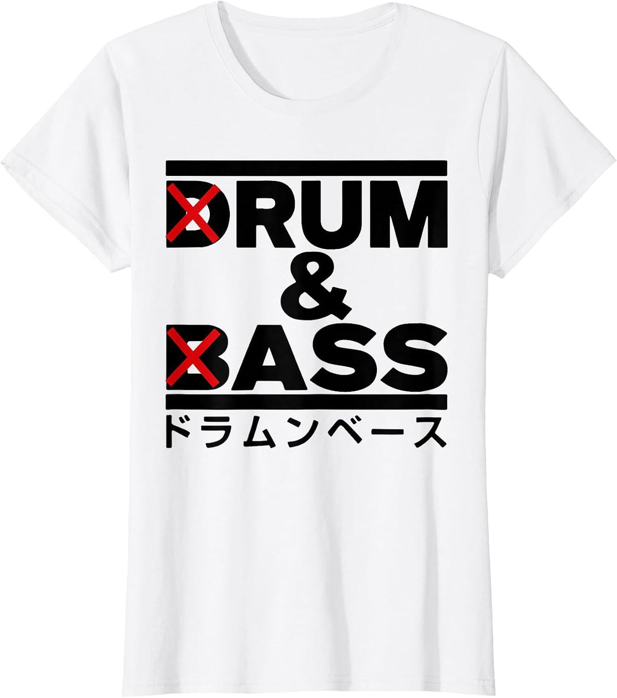 Rum and Ass Funny Drum and Bass T-Shirt - White