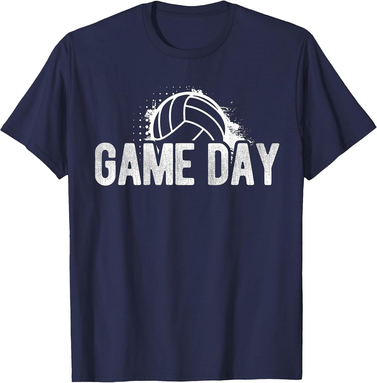 Game Day Volleyball Game Day Athlete Sport Hobby Coach T-Shirt - Navy Blue
