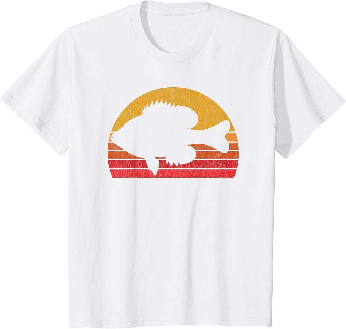 Bluegill Fishing - Panfish Retro Fisherman T-Shirt - White