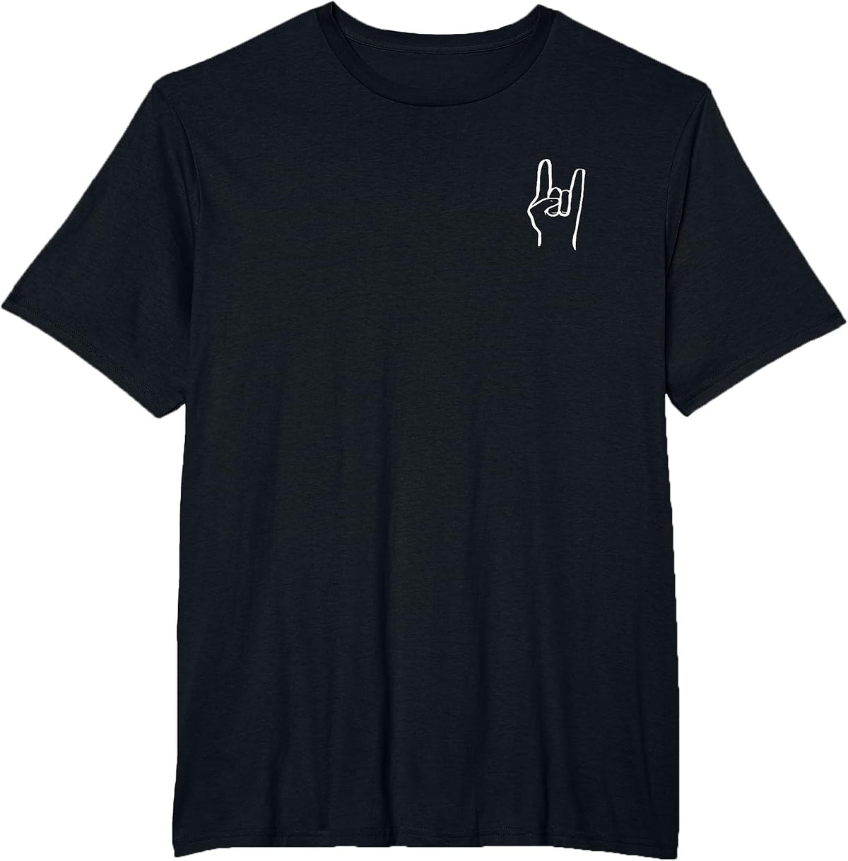 Devil Horns Metal Horns Rock On Rock and Roll Mano Cornuta T-Shirt - Black