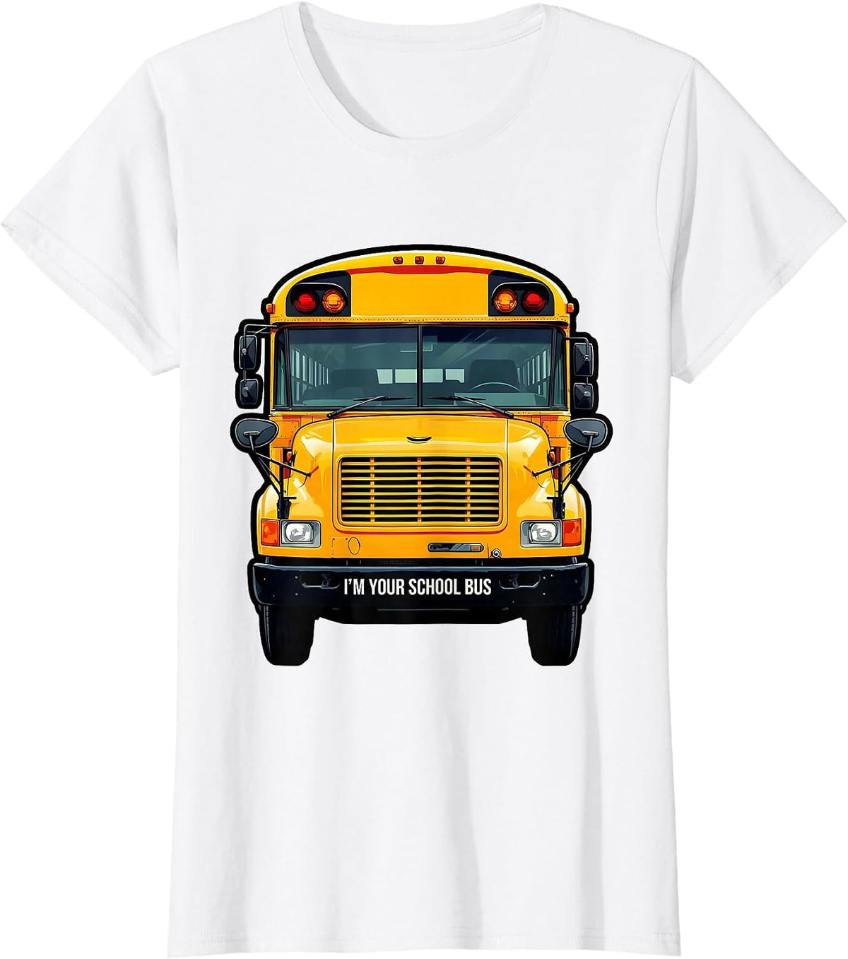 I'm Your School Bus Funny School Bus Driver Halloween T-Shirt - White