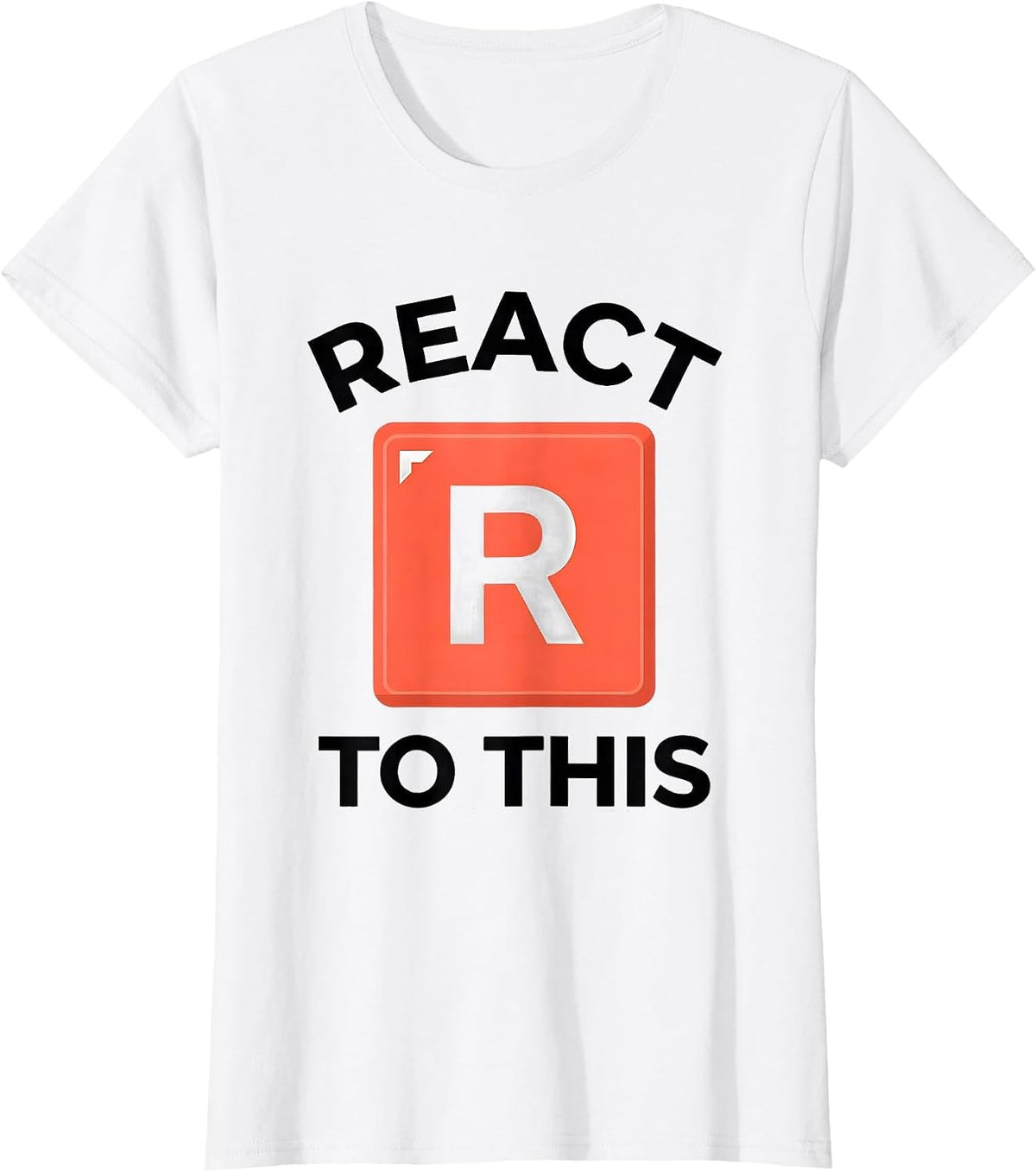 React To This Funny Chemistry Science Pun Humor T-Shirt - White