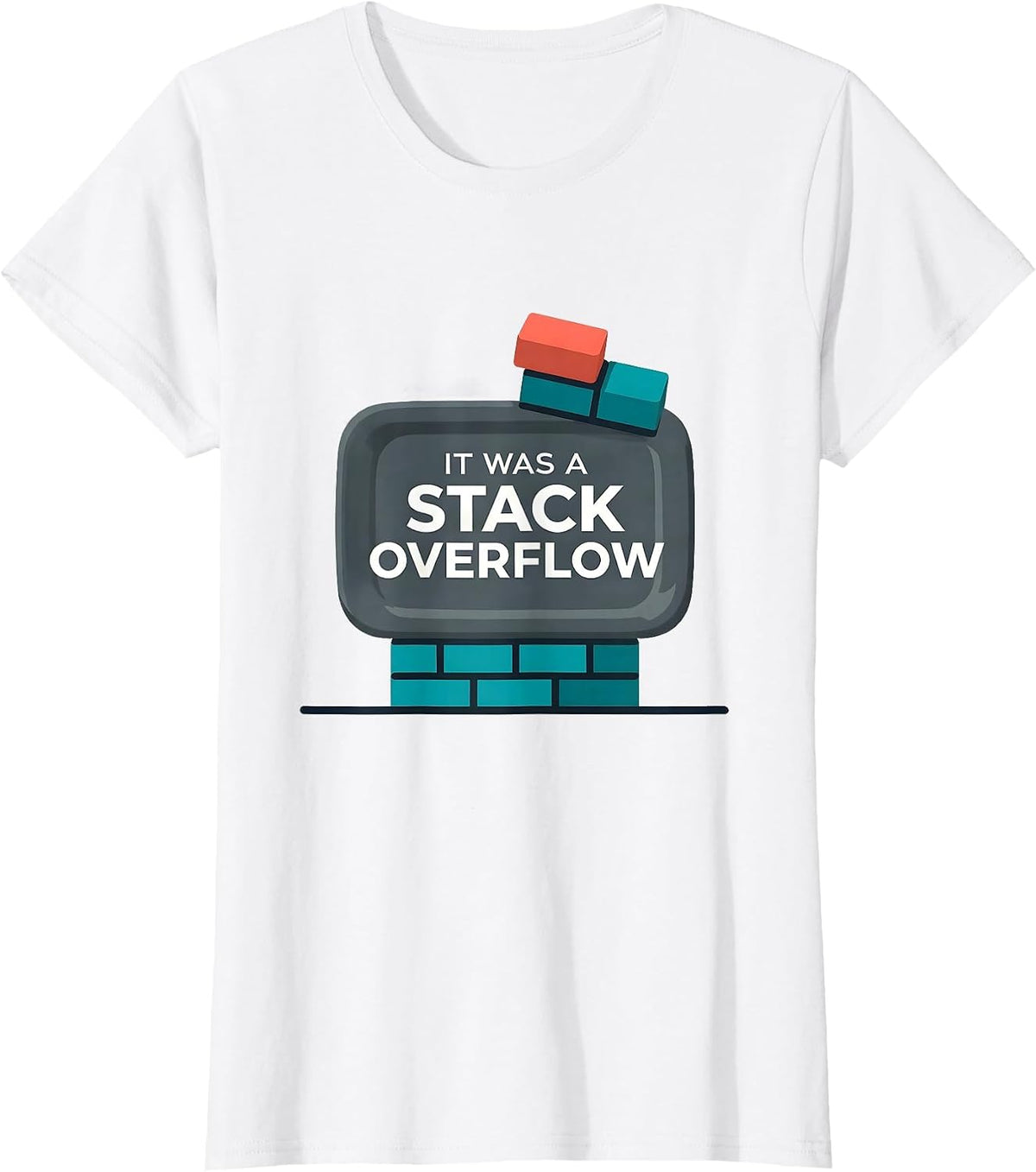 Women's It Was A Stack Overflow Funny Tech Support Programmer Gift T-Shirt - White