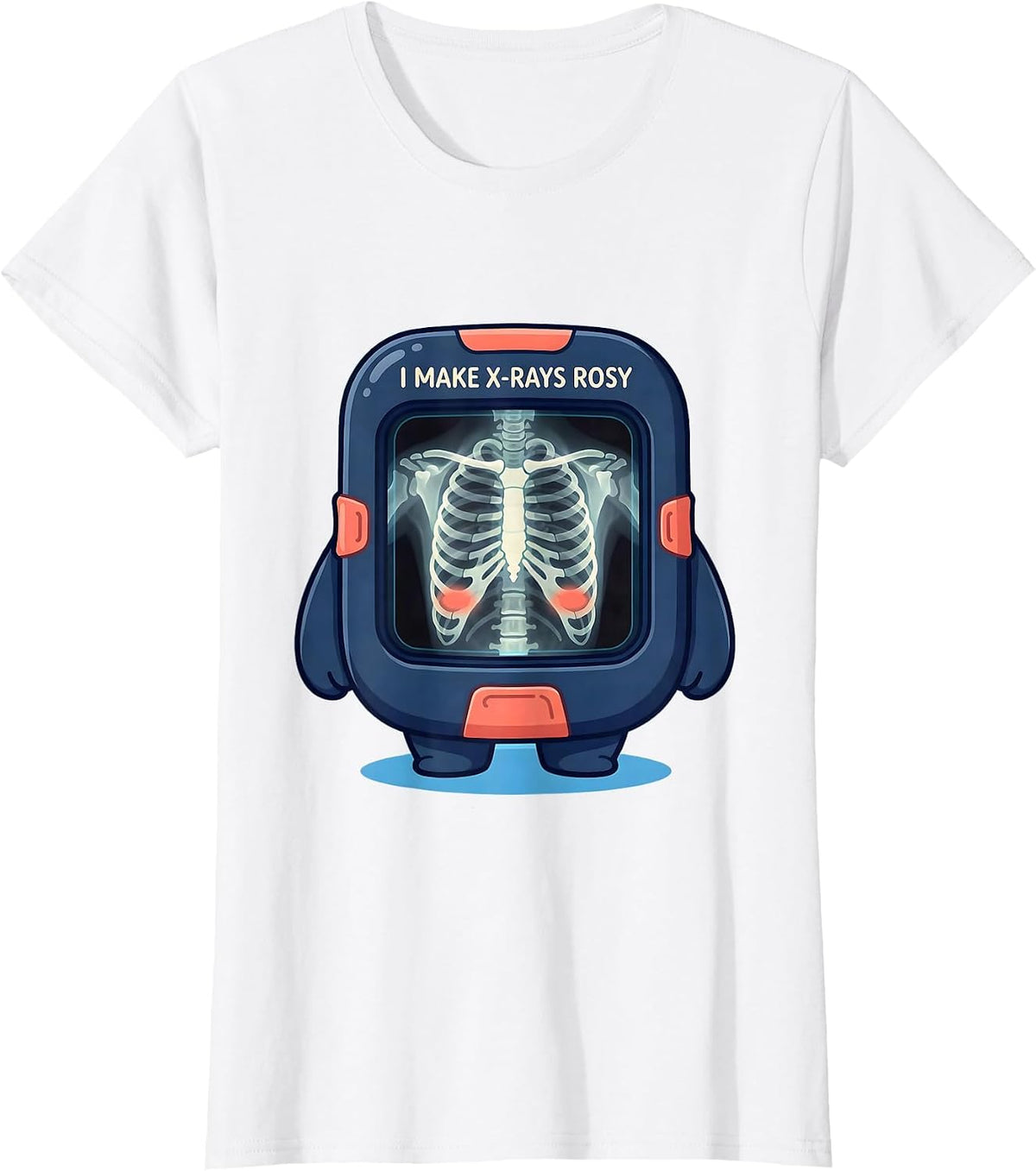 I Make X-Rays Rosy Cute Kawaii Radiology Tech Rad Tech Gift T-Shirt - White