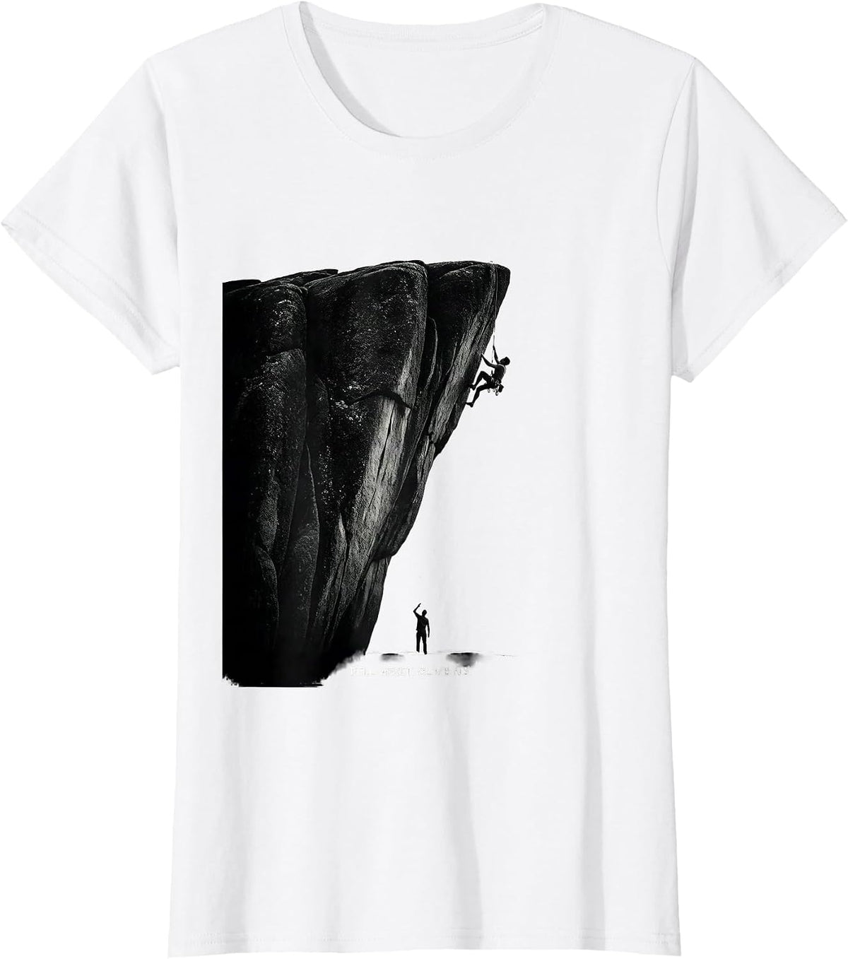 Women's Fell. Reset. Climbing Funny Rock Climber Bouldering Humor T-Shirt - White