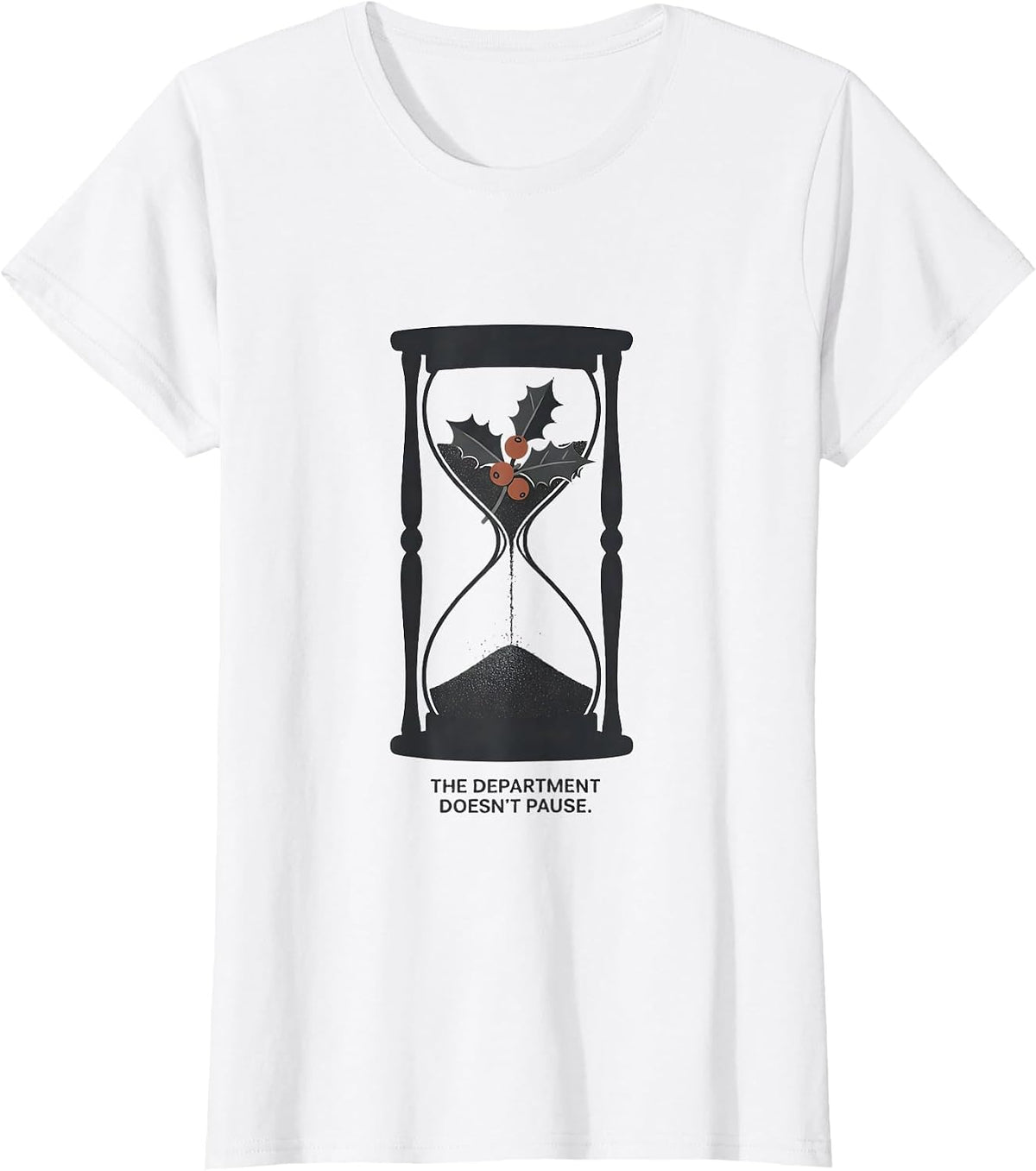 The Department Doesn't Pause Radiology Tech Christmas T-Shirt - White