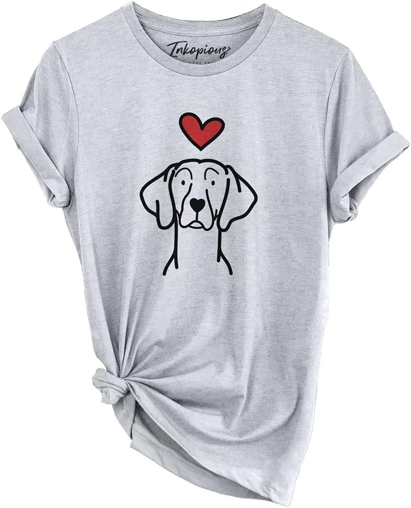 Inkopious Love Always Weimaraner T-Shirt - Unisex Grey Crewneck