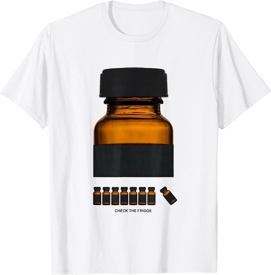Men's Check The Fridge Funny Pharmacy Tech Pharmacist Student T-Shirt - White