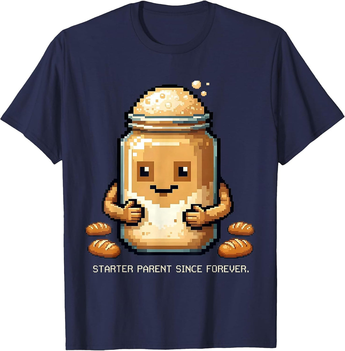Men's Starter Parent Since Forever Sourdough Era T-Shirt - Navy Blue
