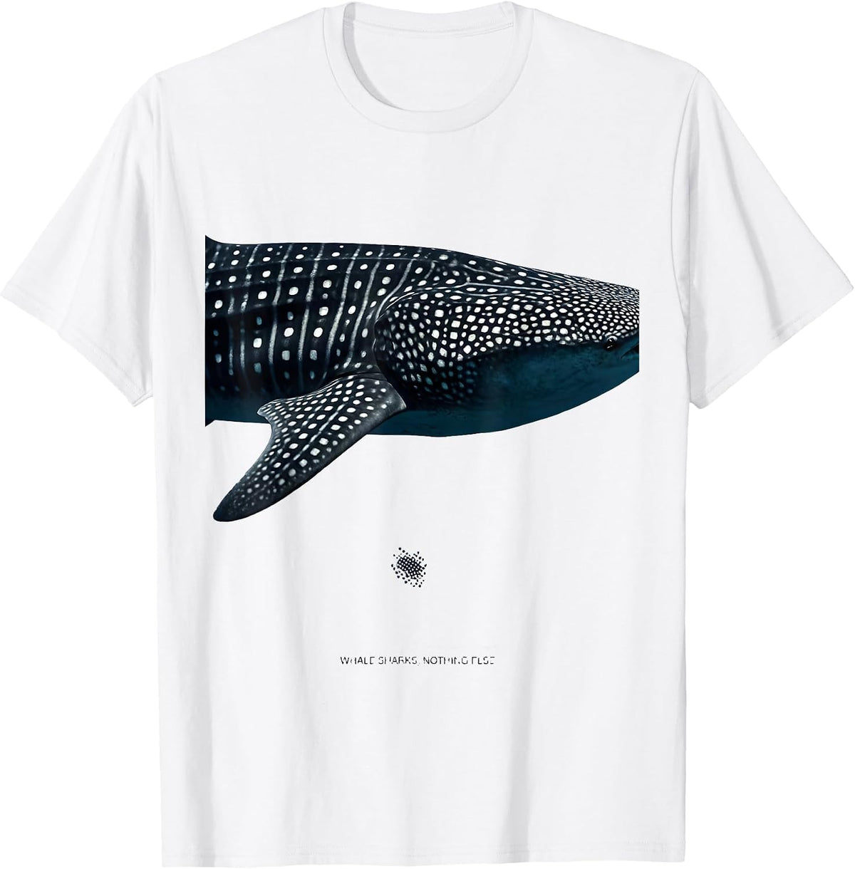 Men's Whale Sharks Nothing Else Animal Skin Pattern Marine T-Shirt - White