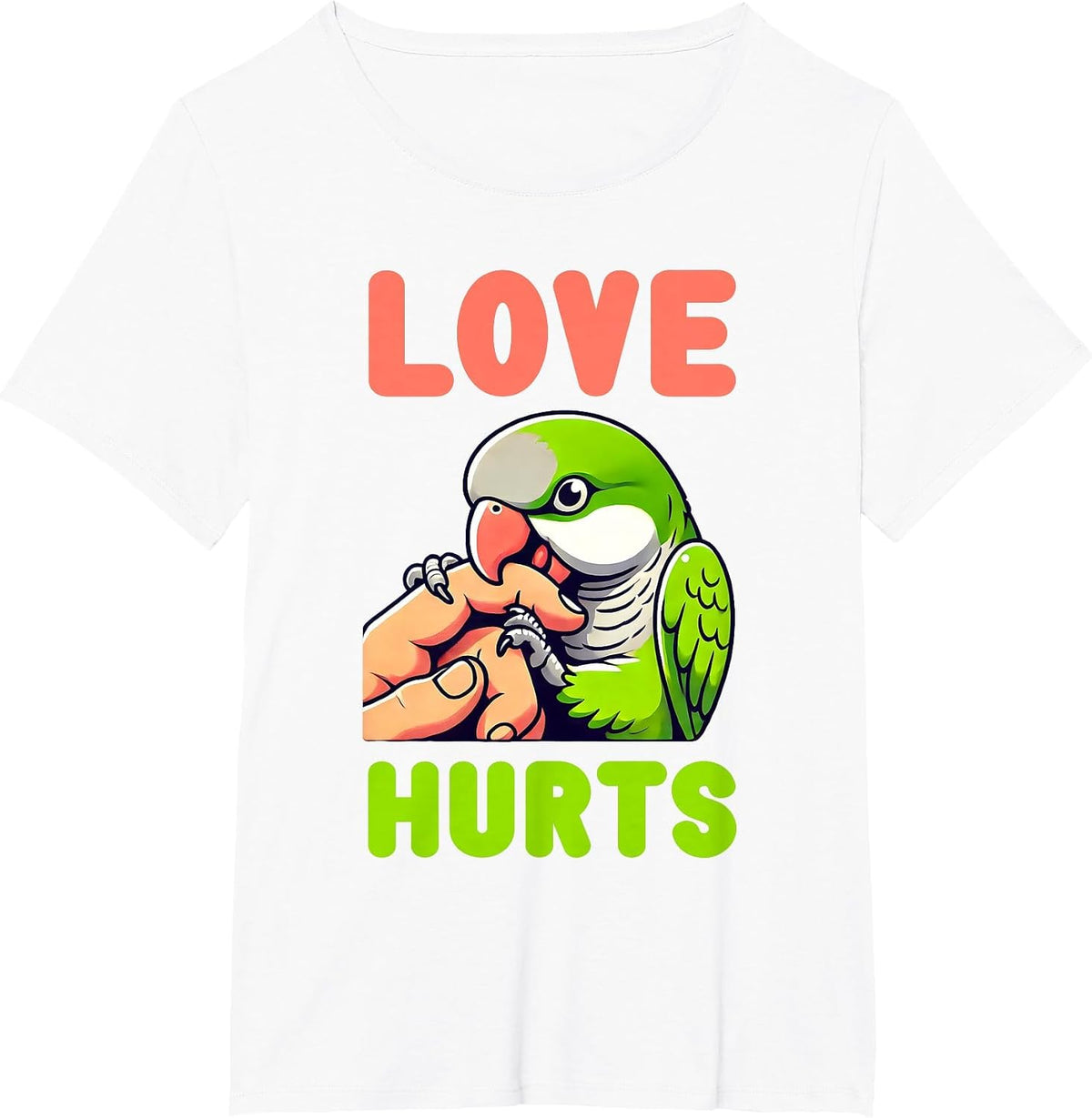 Monk Parrots Funny Bird Lover Design Men Women Quaker Parrot T-Shirt - White